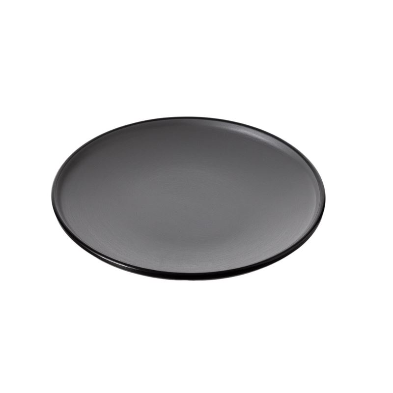 Cou Cou by Inmiron – Dual Colour Melamine Round Plate Grey & Black 25cm