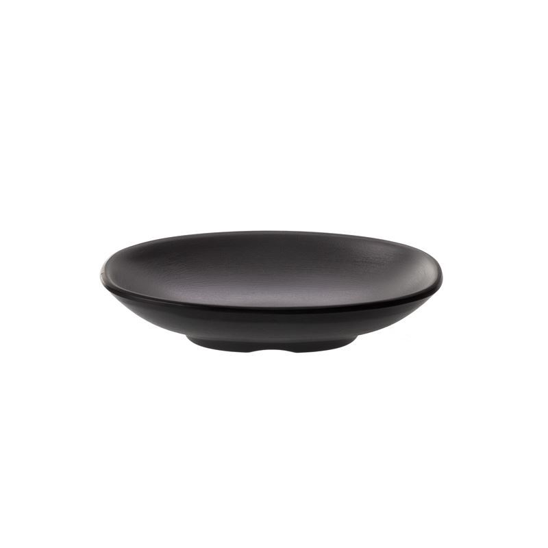 Cou Cou by Inmiron – Dual Colour Melamine Oblong Plate 13×8.5cm Grey & Black