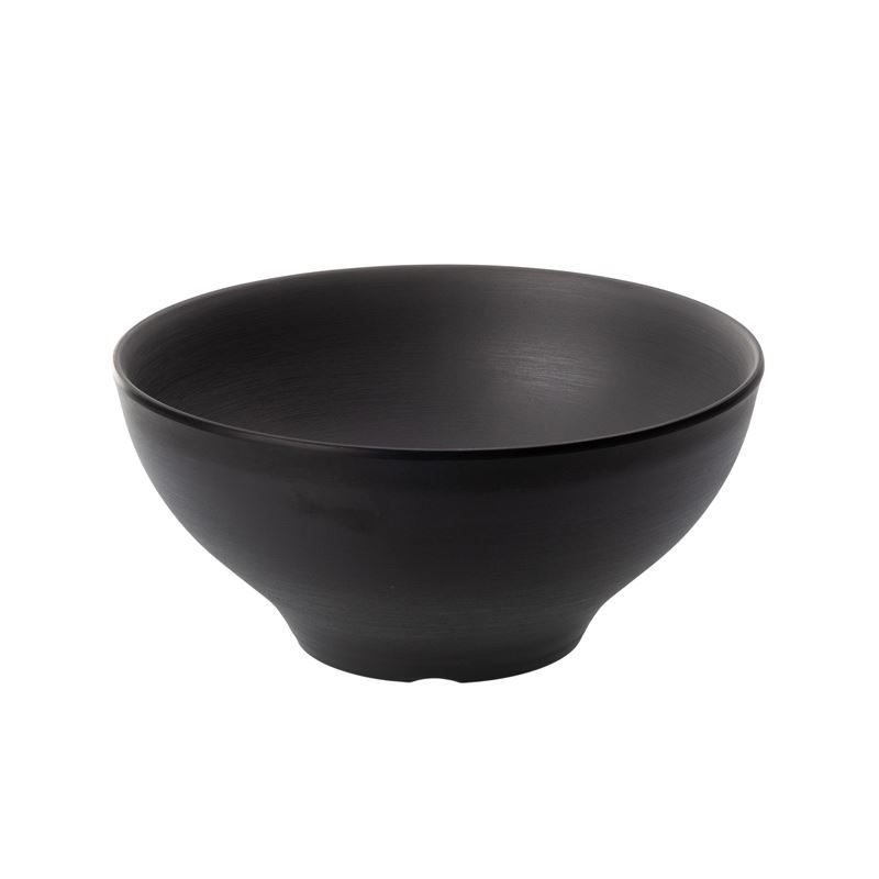 Cou Cou by Inmiron – Dual Colour Melamine Round Bowl 21cm Grey & Black