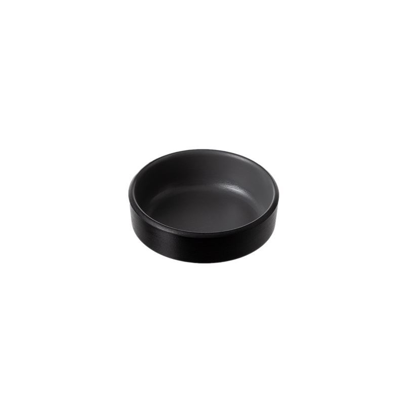 Cou Cou by Inmiron – Dual Colour Melamine Round Sauce Dish 7.6cm Grey & Black