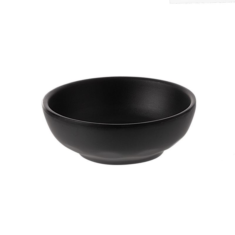 Cou Cou by Inmiron – Matt Melamine Round Sauce Dish 9.7cm Black