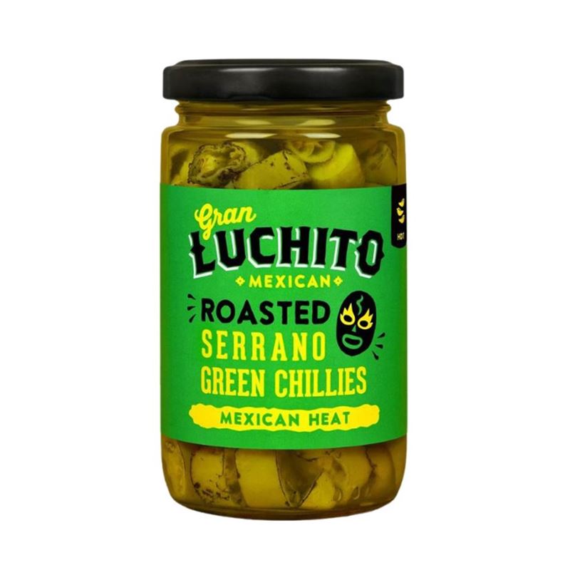Gran Luchito – Roasted Serrano Green Chillies 215g