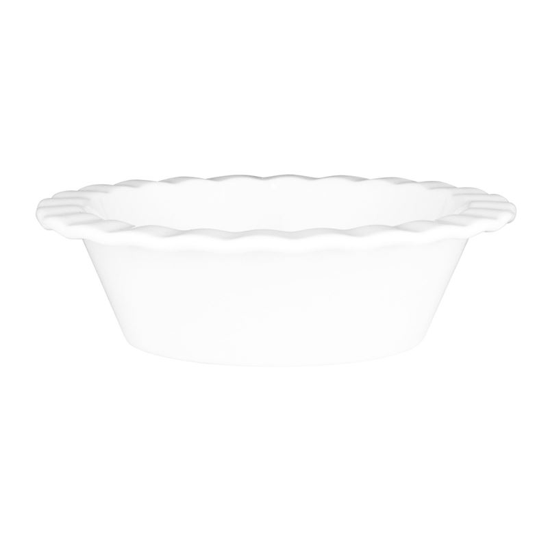 Wilkie Brothers – Cuisine New Bone Porcelain Fluted Pie Dish 12.5x4cm 170ml  White