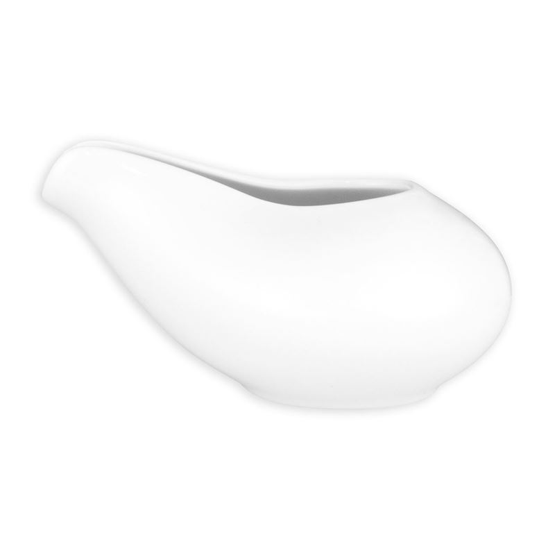 Wilkie Brothers – Cuisine New Bone Porcelain Individual Sauce Boat 80ml White