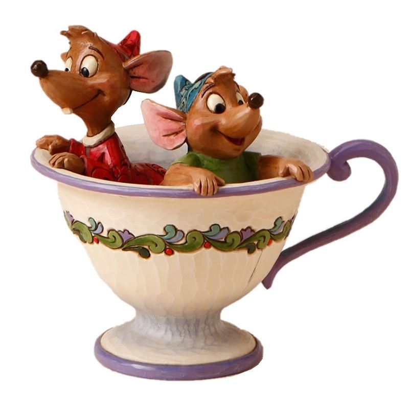 Disney Traditions – Cinderella Jaq & Gus in Tea Cup 11.4cm
