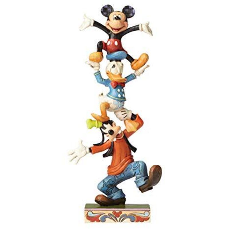 Disney Traditions – Goofy, Donald Duck & Mickey Mouse Teetering Tower 22cm