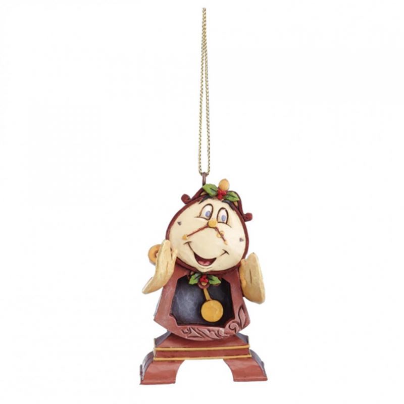 Disney Traditions – Beauty & The Beast Hanging Ornament Cogsworth 7cm