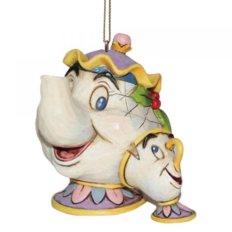 Disney Traditions – Beauty & The Beast Hanging Ornament Mrs Potts & Chip 6cm