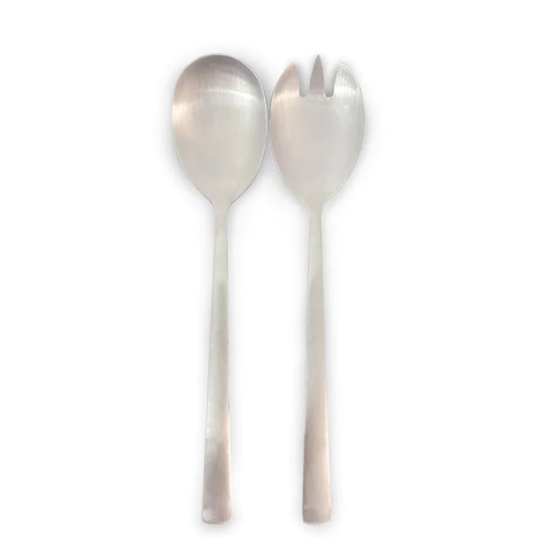 St Clare – Nordic Silver Matte Finish 2pc Salad Servers