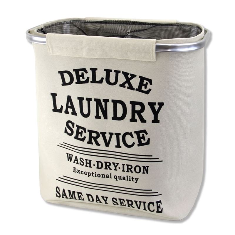Butler – Capri Divided Laundry Hamper Natual 50x35x55cm
