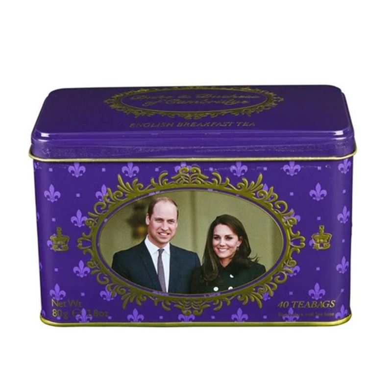 New English Teas – Duke & Duchess of Cambridge English Breakfast 40 Tea Bag Tin