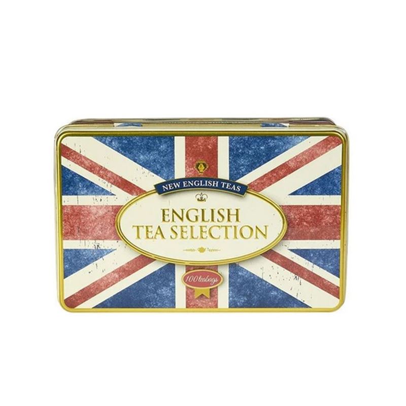 New English Teas – Retro Union Jack Selection 100 Tea Bag Tin