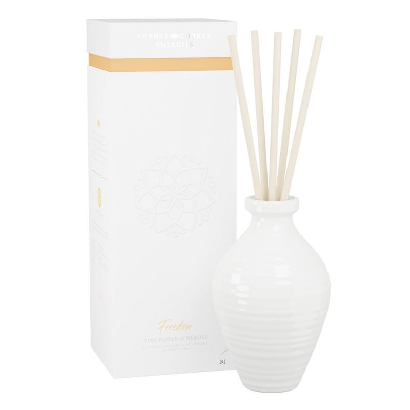Sophie Conran – Energies Freedom Pink Pepper & Neroli Ceramic Reed Diffuser 200ml (Made in England)