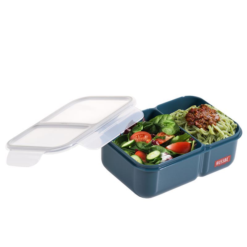 Russbe – Innerseal 2 Compartment Bento Lunch Box 1.1Ltr Navy