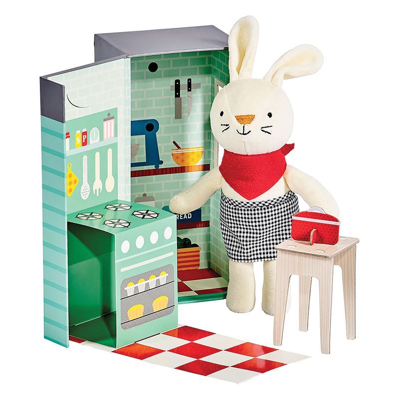 Petit Collage – Rubie the Rabbit Plush Playset