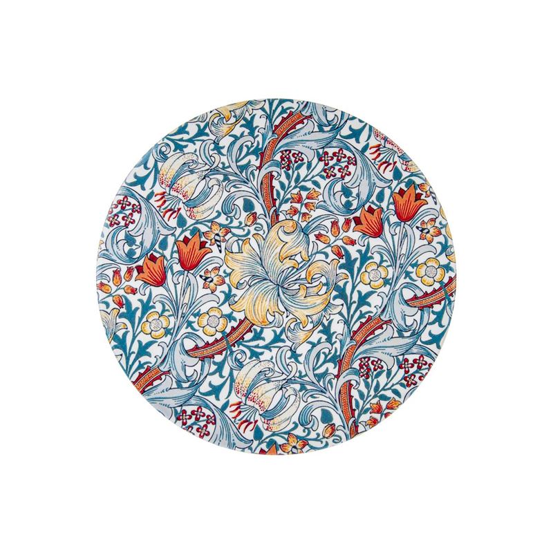Heritage – Blue Lily 16cm Corkbacked Ceramic Round Trivet