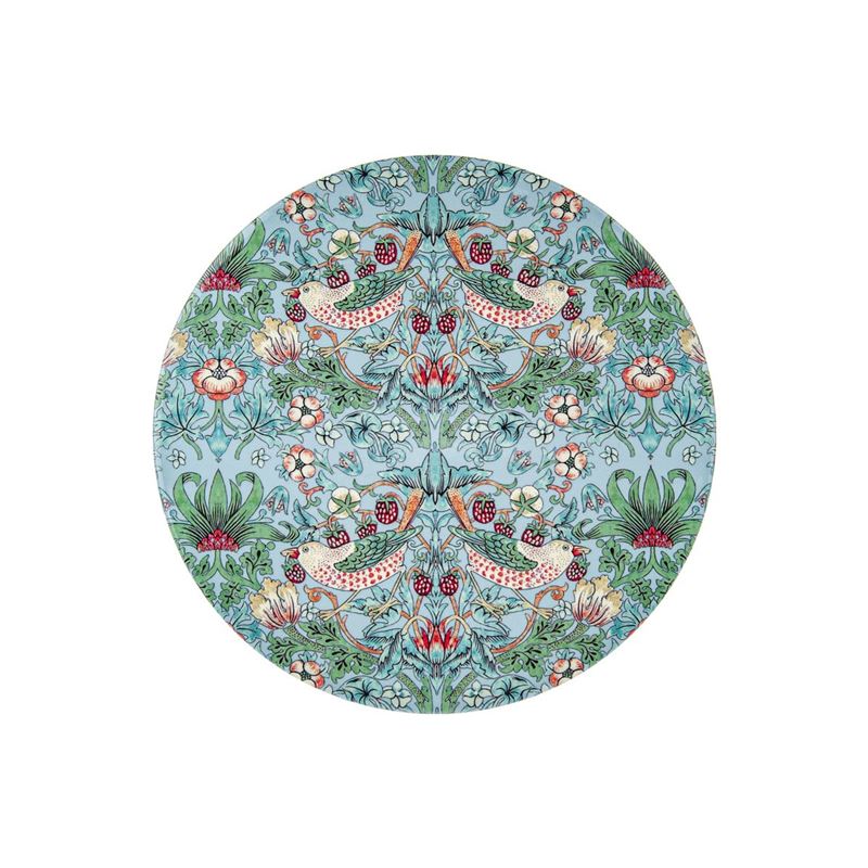 Heritage – Strawberry Thief Aqua 16cm Corkbacked Ceramic Round Trivet