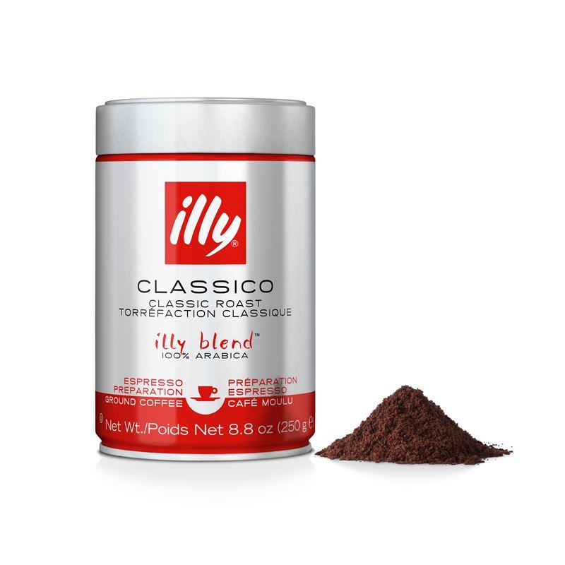Illy – Classico Espresso Ground 250g Tin