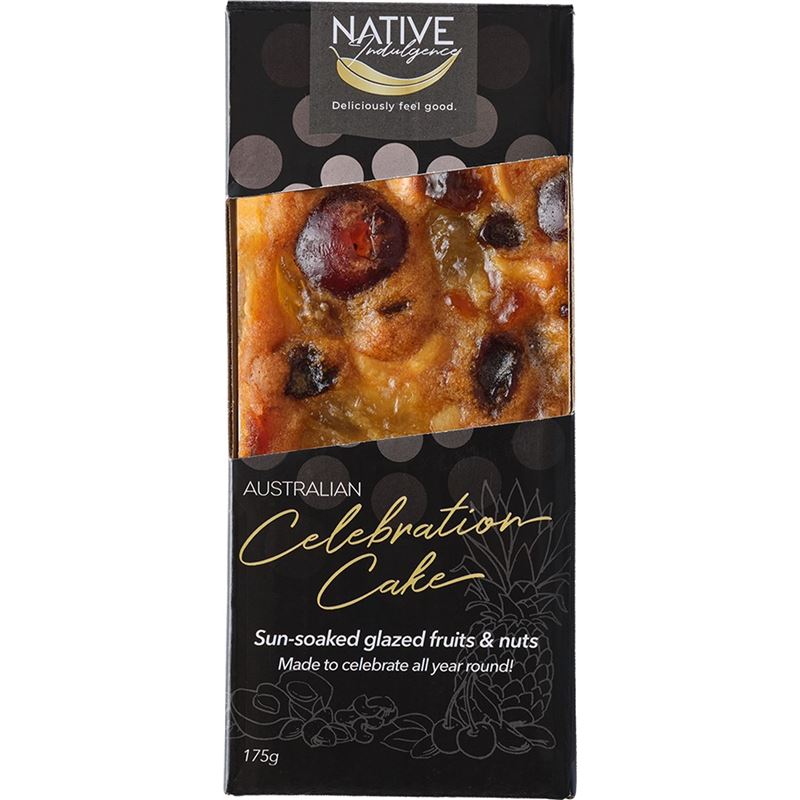 Native Indulgence – Australian Celebration Cake Sun-Soaked Fruit and Nuts 175g (Made in Australia)