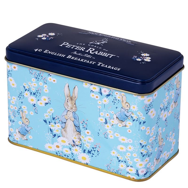New English Teas – 40 Tea Bag English Breakfast Peter Rabbit Daisies