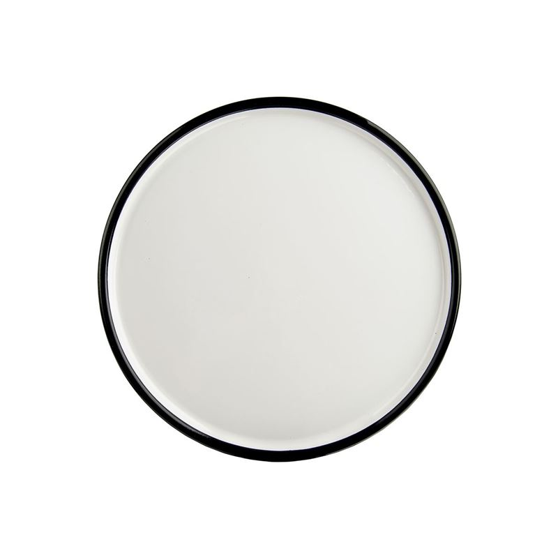Urban Style – Enamel Table Tray 34cm White with Black Rim