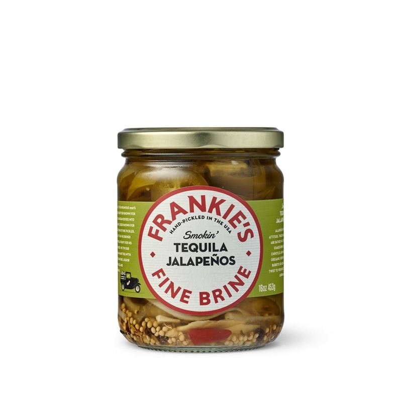 Frankies Fine Brine – Tequila Jalapenos 453g (Made in the U.S.A)