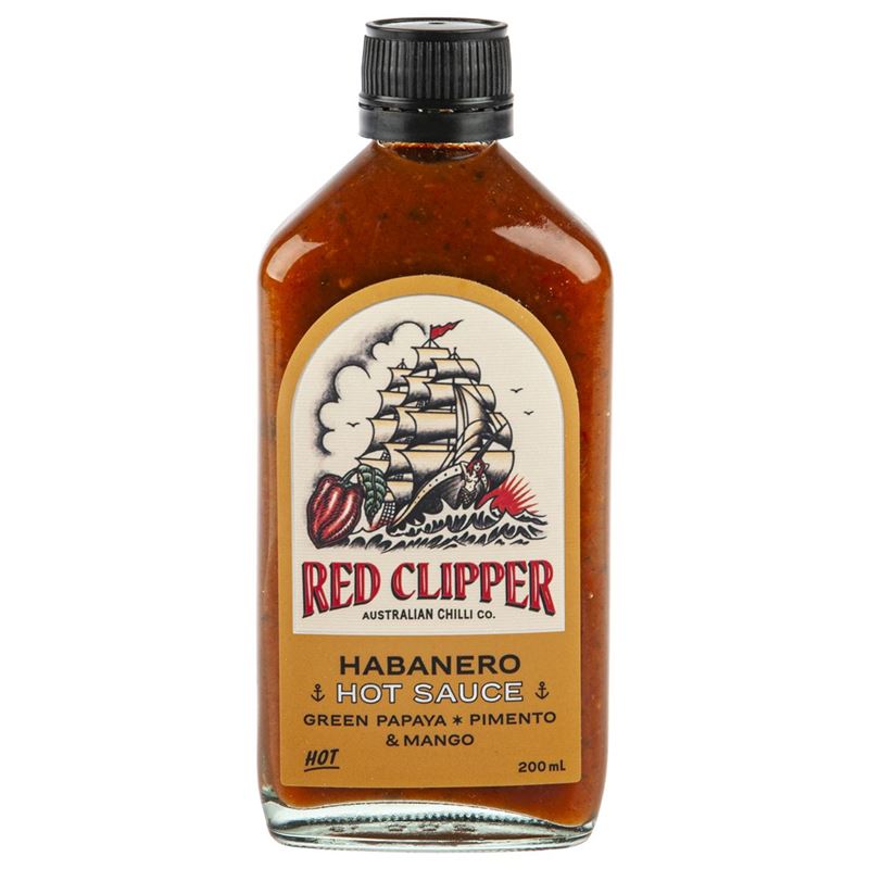 Red Clipper Chilli Co – Habanero Green Papaya Mango & Pimento Sauce 200ml