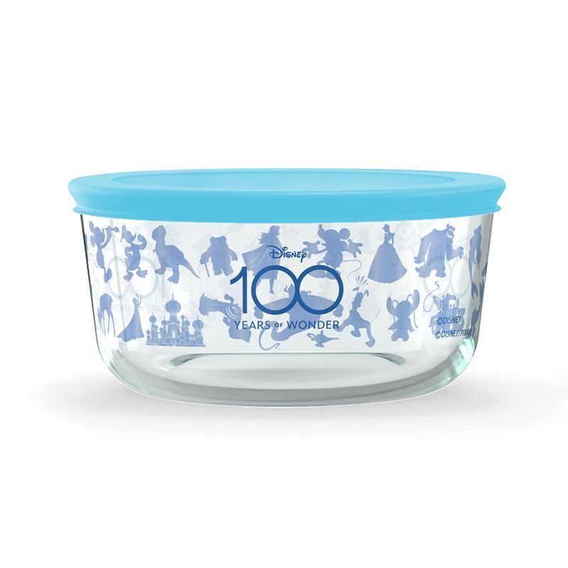 Pyrex Disney Limited Edition – 100yrs 4 Cup Round with Bright Blue Lid