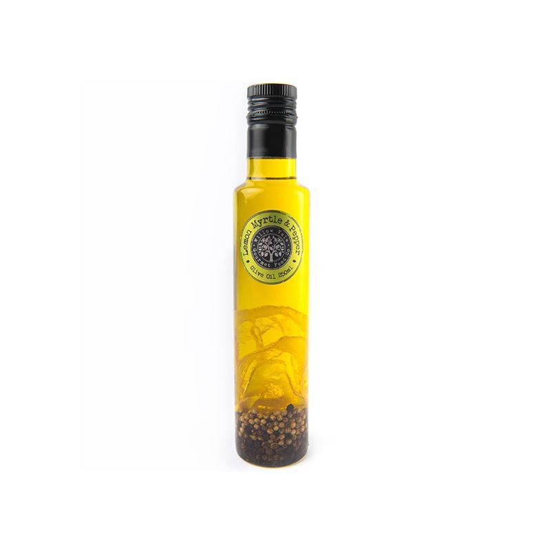 Willow Vale Gourmet Food Co. – Lemon Myrtle & Pepper Olive Oil 250ml (Made in Australia)