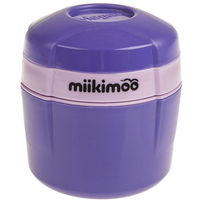 Miikimoo – Purple Small Food Container 240ml with Pink Band