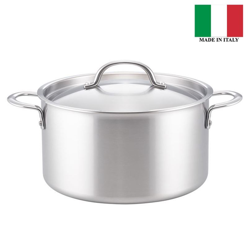 Essteele – Per Amore Multi-Clad Stainless Steel 26cm Stockpot with Lid 7.6Ltr (Made in Italy)