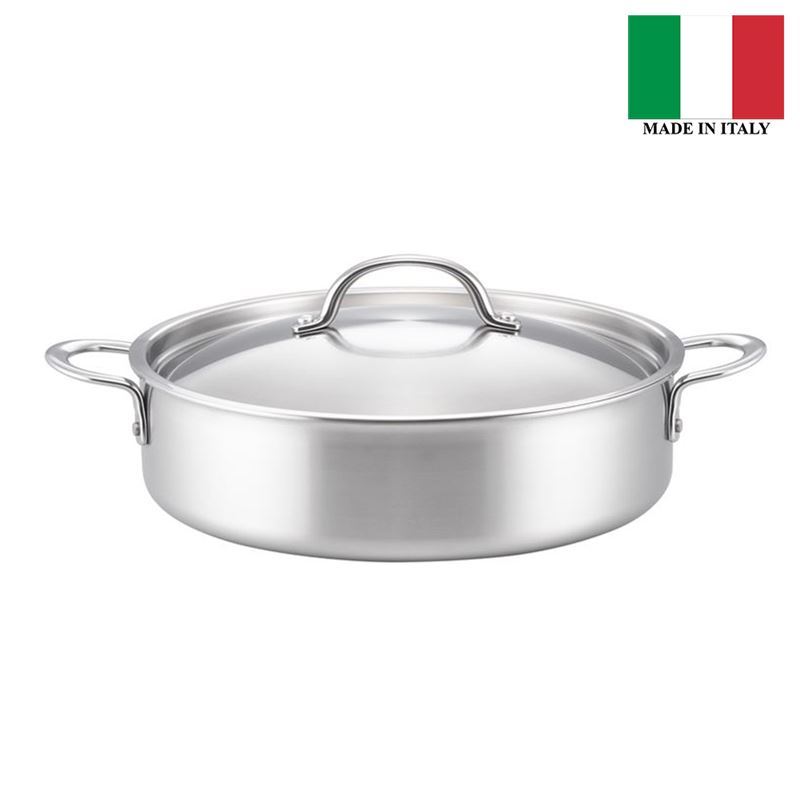 Essteele – Per Amore Multi-Clad Stainless Steel 30cm Sauteuse with Lid 4.7Ltr (Made in Italy)