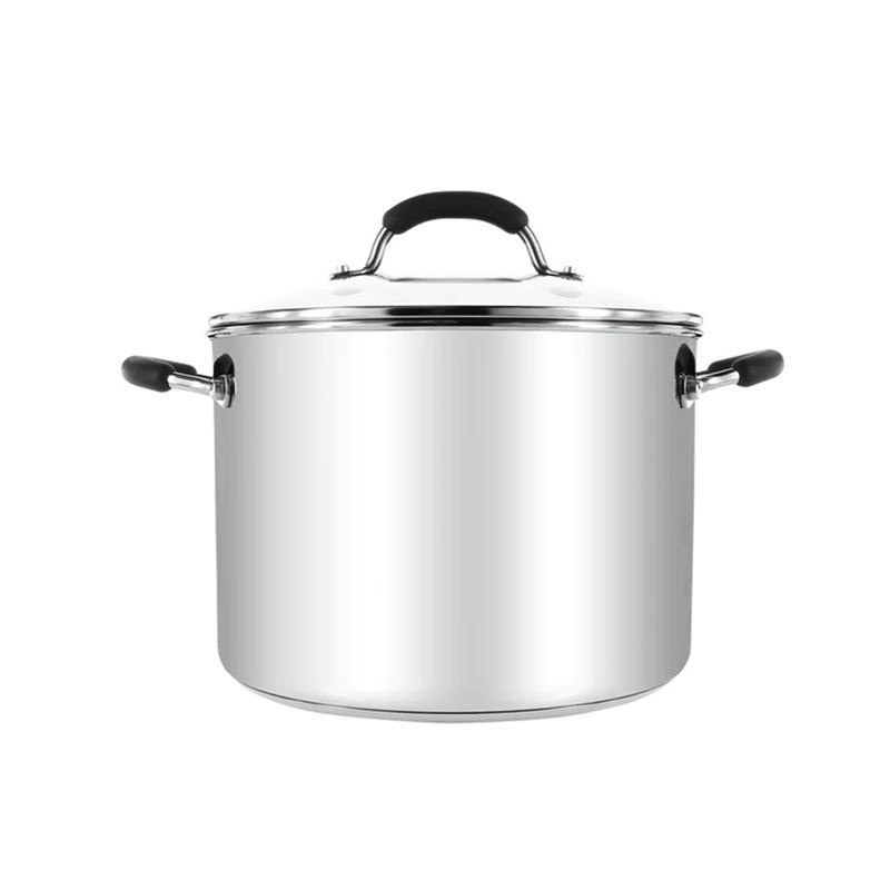 Raco – Contemporary Stainless Steel 26cm LARGE Covered Stock Pot 9.5Ltr