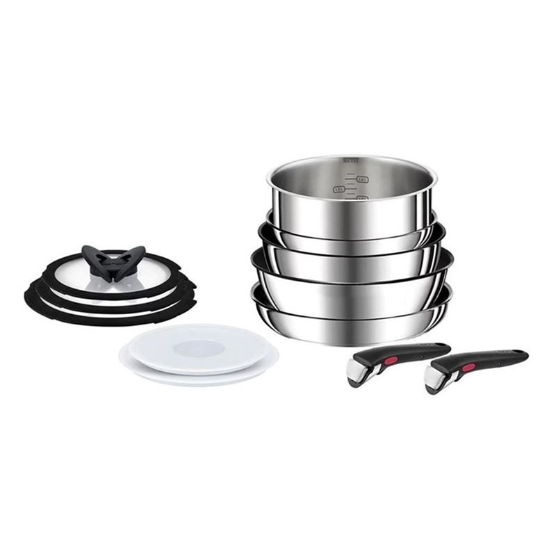 Tefal – Ingenio Preference Induction Space Saving with Detachable Handle Stainless Steel and Non-Stick 12 pce Set