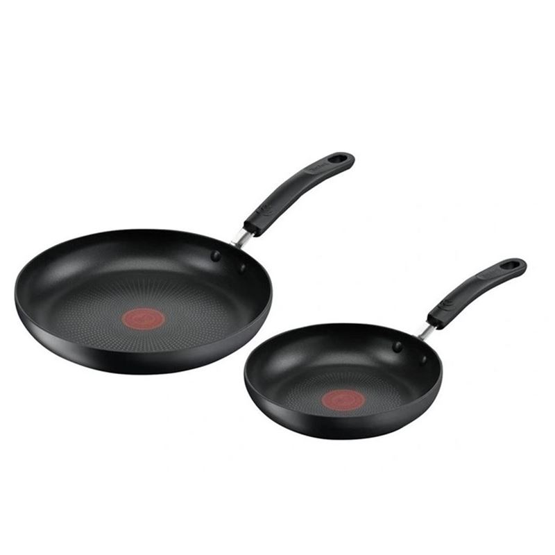 Tefal – Hard Anodised Specialty Non Stick Twin Pack Frypans 20/26cm