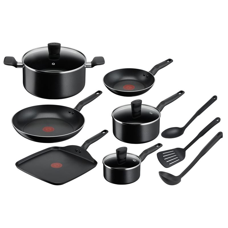 Tefal – Essential Non-Stick 6pce Cookware Set with BONUS Nylon Utensils