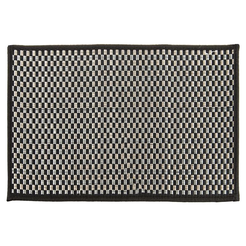 Urban Colours – Black Silver/Gold 30x45cm Bamboo Placemat