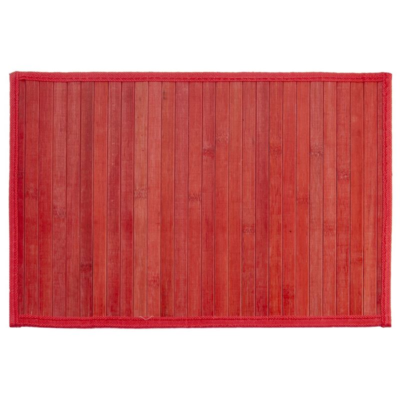 Urban Colours – Red Broad Slat 30x45cm Bamboo Placemat