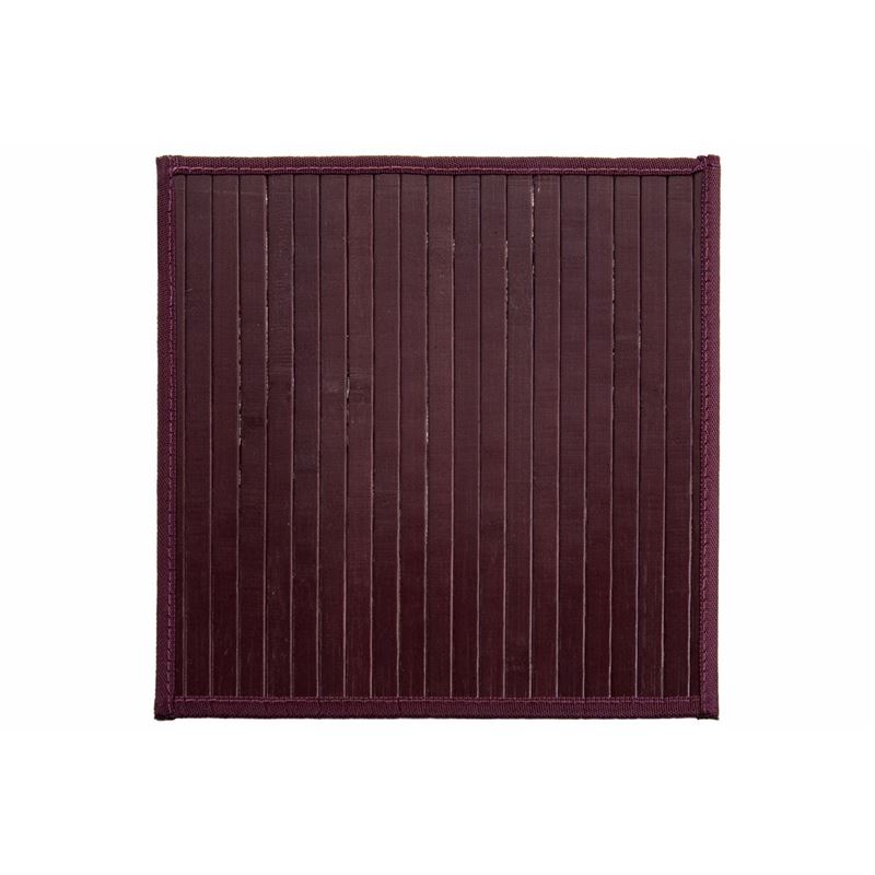 Urban Colours – Mulled Wine Square Broad Slat 35x35cm Bamboo Placemat