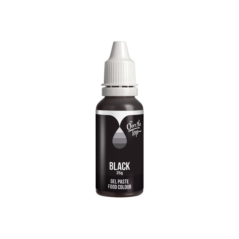 Over the Top – Gel Food Colour 25g Black