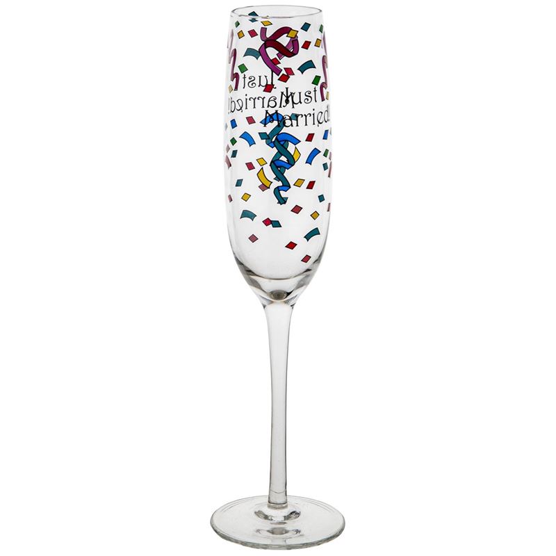 Living Art – Just Married Champagne Flute