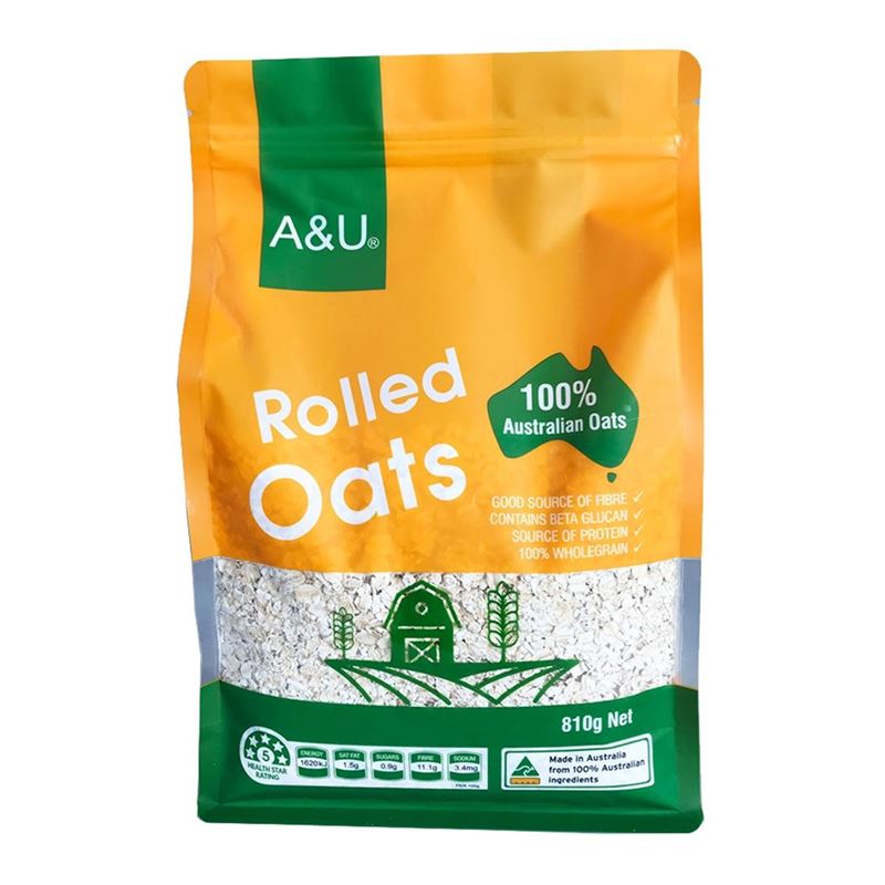 A & U – Rolled Oats 810g (Made in Australia)