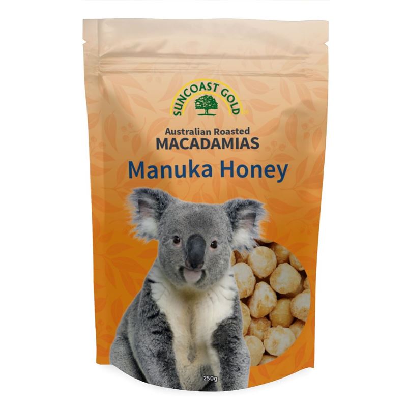 Suncoast Gold – Manuka Honey Roasted Macadamia 250g