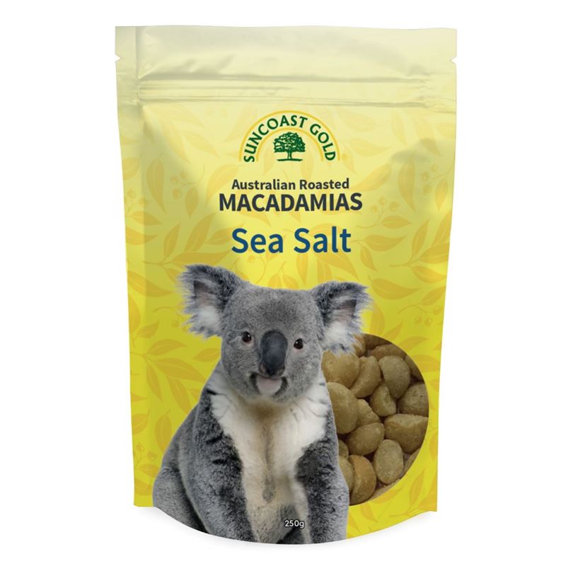 Suncoast Gold – Roasted Macadamia with Sea Salt 250g