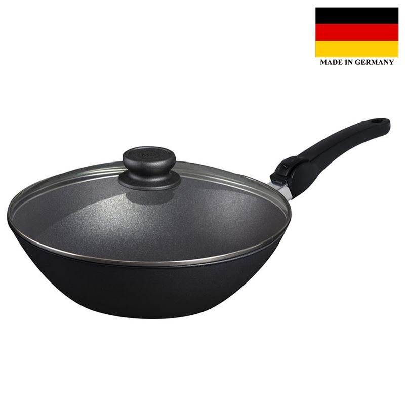 MasterPro – Tri-Clad Series 3 Plus Induction 30cm Stirfry Wok with Detachable Handle (Made in Germany)