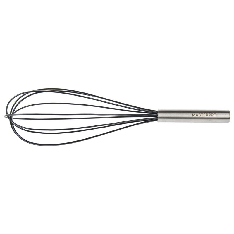 Masterpro – Silicone Head Whisk with Brushed Stainless Steel Handle