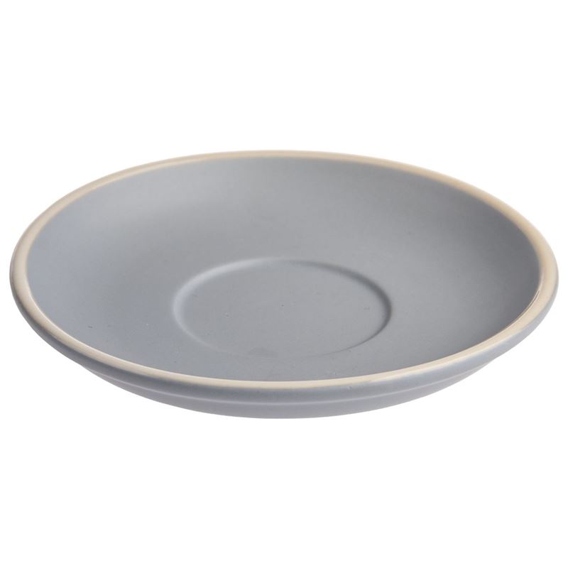 Brew – Silver Ice/White Matt Commercial Grade Flat White Saucer 14.5cm