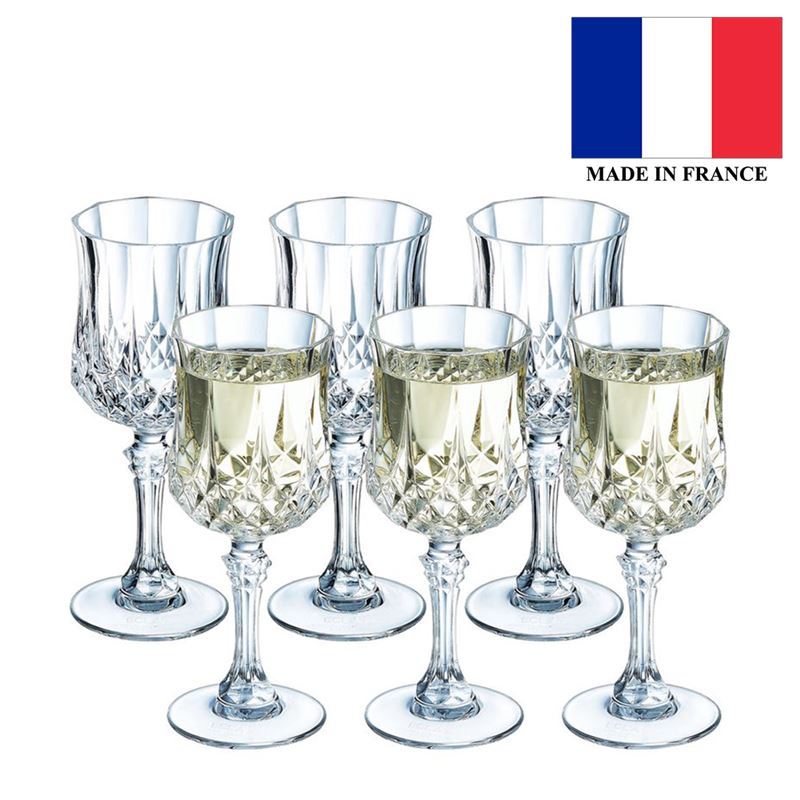 Cristal D’arques – Longchamp White Wine Glass 170ml Set of 6 (Made in France)