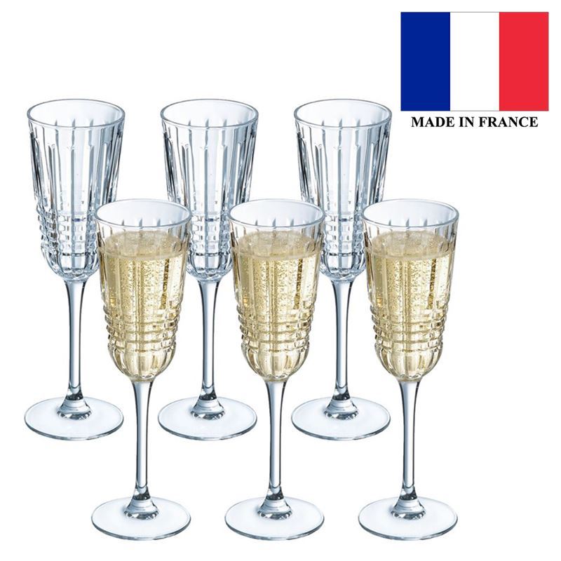 Cristal D’arques – Rendez-Vous Flute 170ml Set of 6 (Made in France)