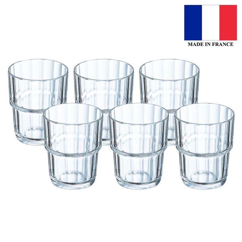 Le Verre Francais by Luminarc – Louis Old Fashioned Tumbler 250ml Set of 6 (Made in France)